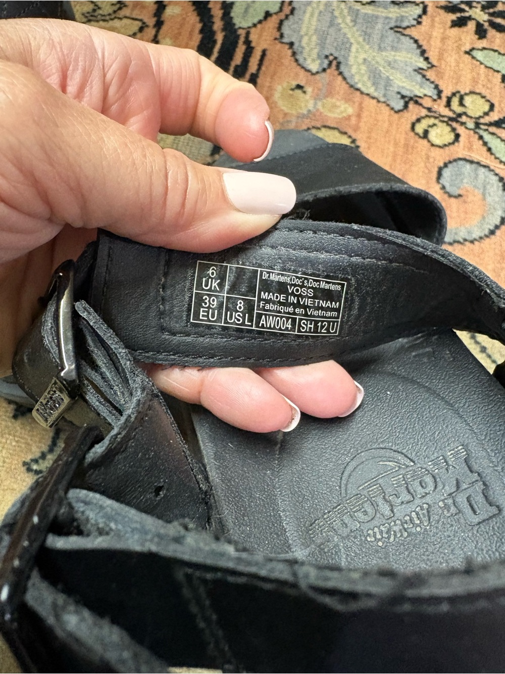 Dr. Martens Black Leather Strap Sandals - Picture 6 of 6
